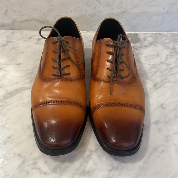 ALIPASINM Men's Dress Shoes Formal Oxford Leather Wingtip Lace Up Shoes for Men - Picture 2 of 6